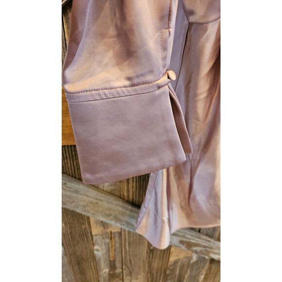 NWT Marissa Top Dusty Pink REMI x REVOLVE adjustable flirty drape sexy satin L - Picture 4 of 11
